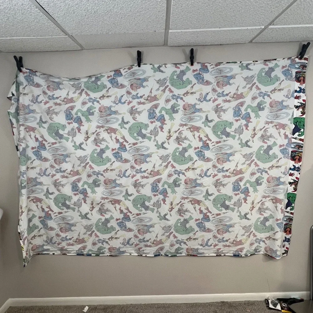 Pottery Barn Kids Marvel Avengers Comics Organic Twin Flat Sheet Avengers 2015